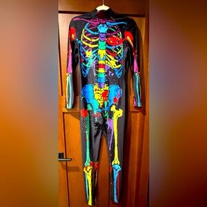 Colorful skeleton bodysuit size M
